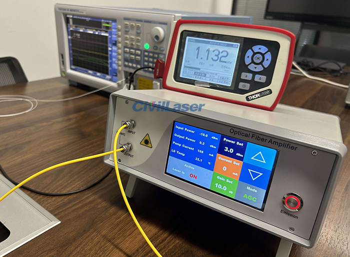 Gain Flattened EDFA fiber amplifier